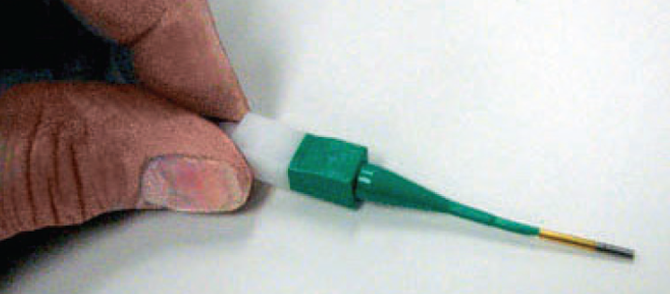 Contact Insertion tool - Plastic tool with contact in proper position.