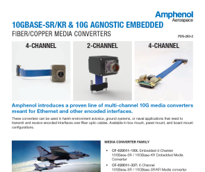 Document 10GBase-SR/KR & 10G Agnostic Embedded Fiber/Copper Media Converters