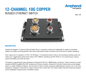 Document 12-Channel 10G Copper Rugged Ethernet Switch Datasheet