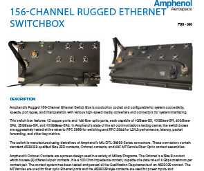 Document 156-Channel Rugged Ethernet Switchbox Data Sheet