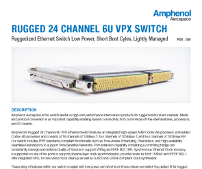 Document 24 Channel 6U VPC Ethernet Switch Data Sheet