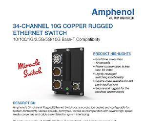 Document 34-Channel 10G Copper Rugged Ethernet Switch