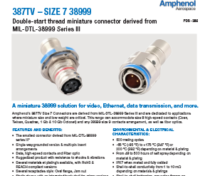 Document 387TV Size 7 38999 Datasheet