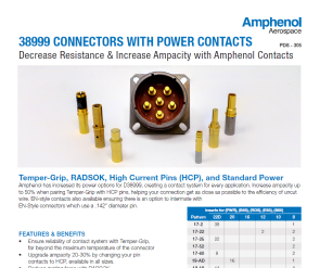 Document 38999 Connectors with Power Contacts
