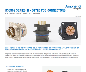 D38999 Series III PCB Connectors Amphenol Aerospace
