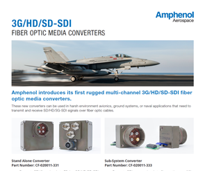 Document 3G/HD/SD-SDI Fiber Optic Media Converters