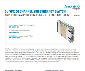 Document 3U VPX 56 Channel 25G Ethernet Switch