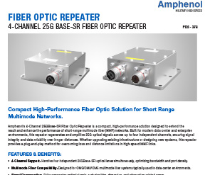 Document 4-Channel 25G Base-SR Fiber Optic Repeater Datasheet