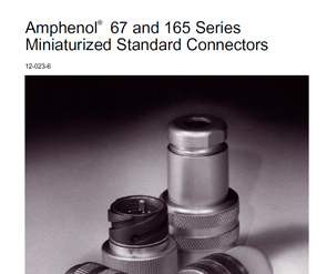 Document 67 and 165 Series Miniaturized Standard Connectors Catalog