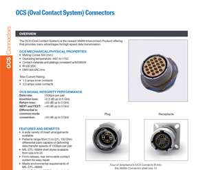 Document OCS Oval Contact System Catalog Section