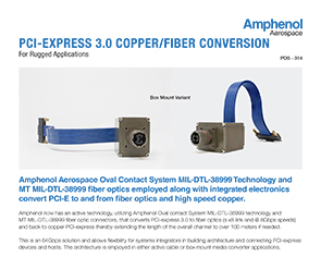 Document PCI-Express 3.0 Copper/Fiber Conversion