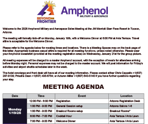 Document AMAO Sales Meeting 2026 Welcome Letter