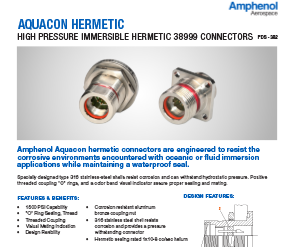 Document AquaCon Hermetic 38999 Datasheet