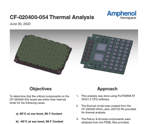 Document CF-020400-054 Thermal Analysis