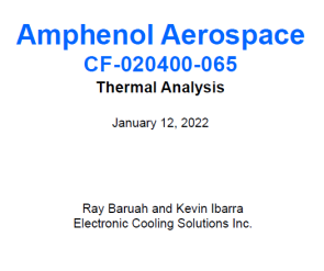 Document CF-020400-065 Thermal Analysis