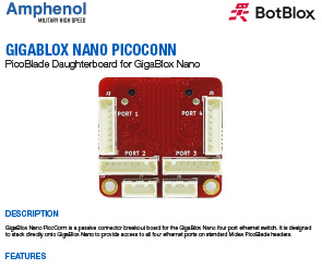 Document GigaBlox Nano PicoConn Datasheet