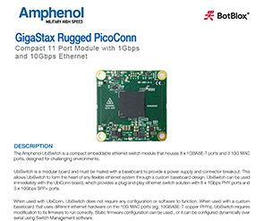 Document GigaStax Rugged PicoConn Switch Datasheet
