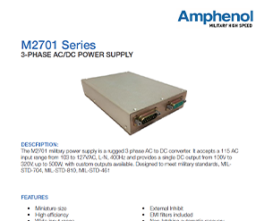 Document M2701 Series