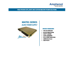 Document M4701 Series