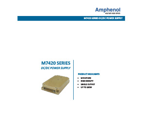 Document M7420 Series