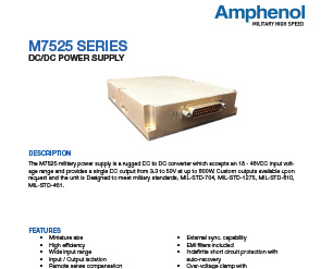 Document M7525 SERIES