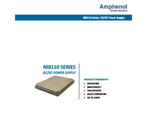 Document M8110 Series
