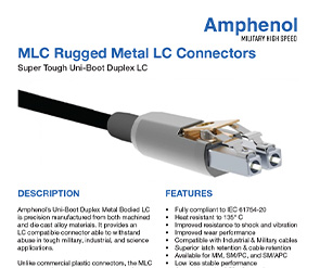 Document MLC Rugged Metal LC Connectors Datasheet