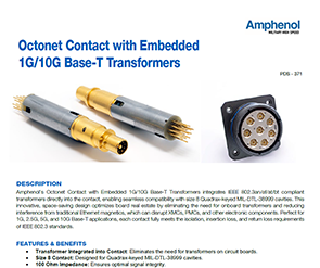 Document Octonet Contact with Embedded 1G/10G Base-T Transformers