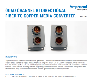 Document Quad Channel Bi-Directional Fiber to Copper Media Converter Data Sheet