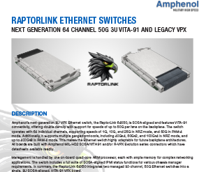 Document RaptorLink 64X50 SOSA Ethernet Switch