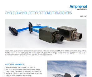 Document Single Channel Optoelectronic Transceivers