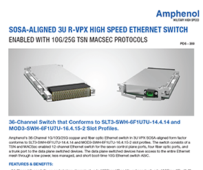 Document SOSA-Aligned 3U R-VPX High Speed Ethernet Switch