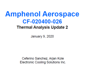 Document Thermal Analysis Update for 3U VPX 48 - Channel Ethernet Switch