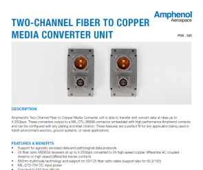 Document Two-Channel Fiber to Copper Media Converter Unit